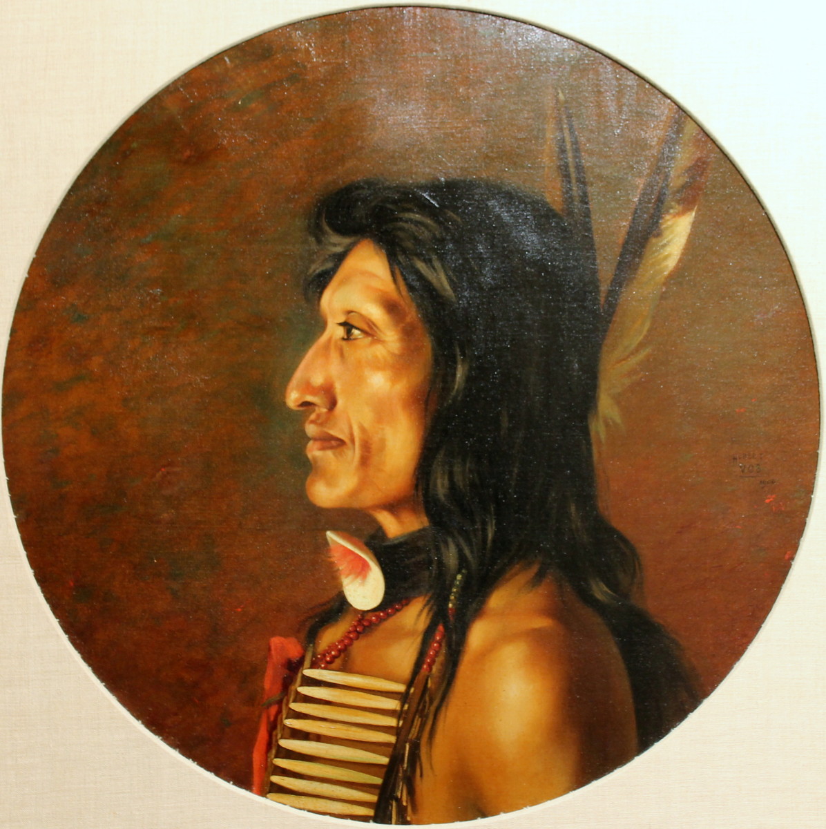 A Chippewa Indian by Hubert Vos 
