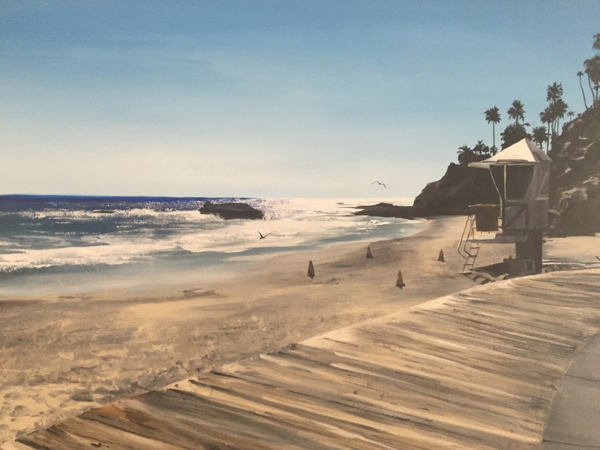 Laguna Beach: 3 Seagulls by Katie Harrell 