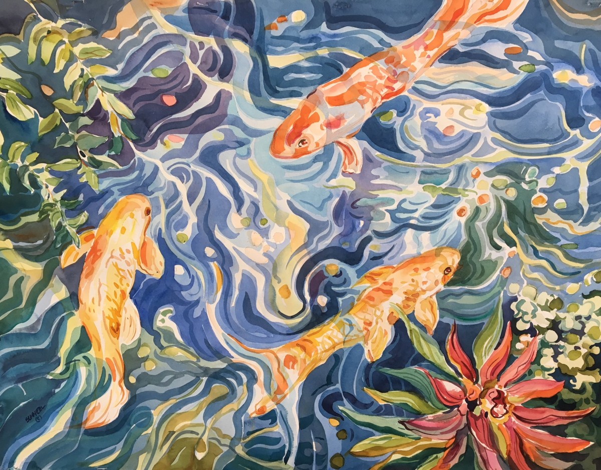 Koi I by Sarah G Schmerl 