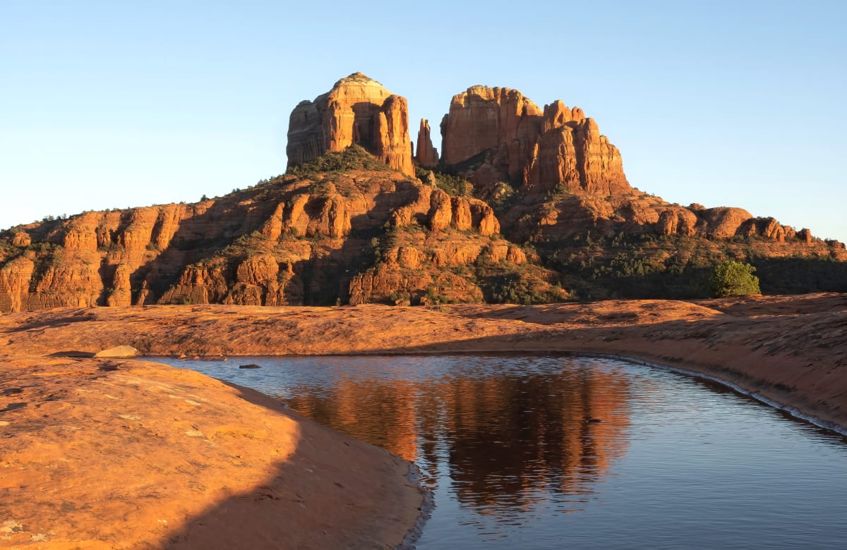 Cathedral Rock Reflections by Larry Haas 