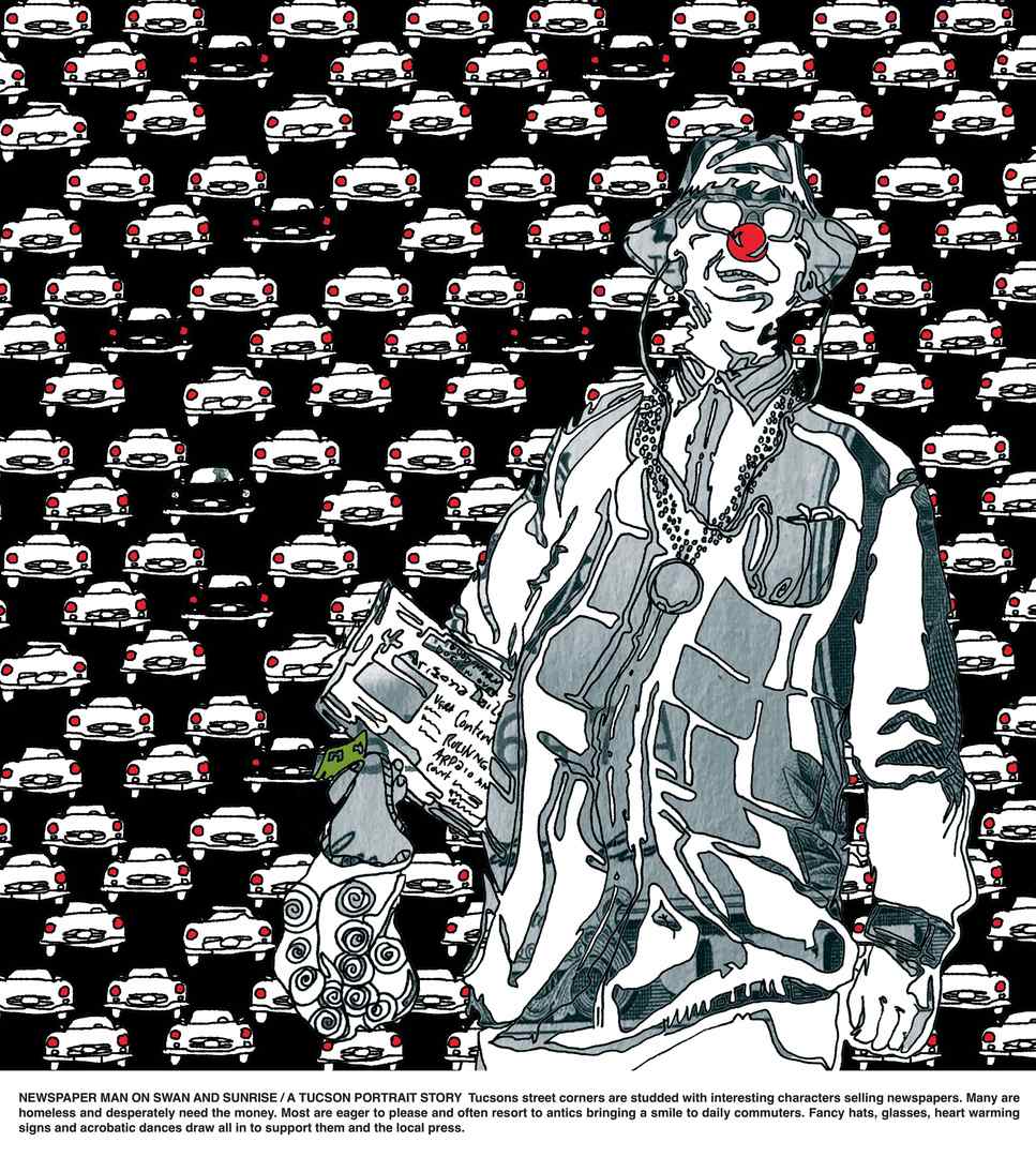 Newspaper Man by Lauri Kaye, Image 1.