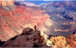 On the South Kaibab Trail to Phantom Ranch, Grand Canyon by Harold Tretbar 