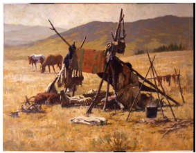 One Man's Castle by Howard Terpning, Image 1.