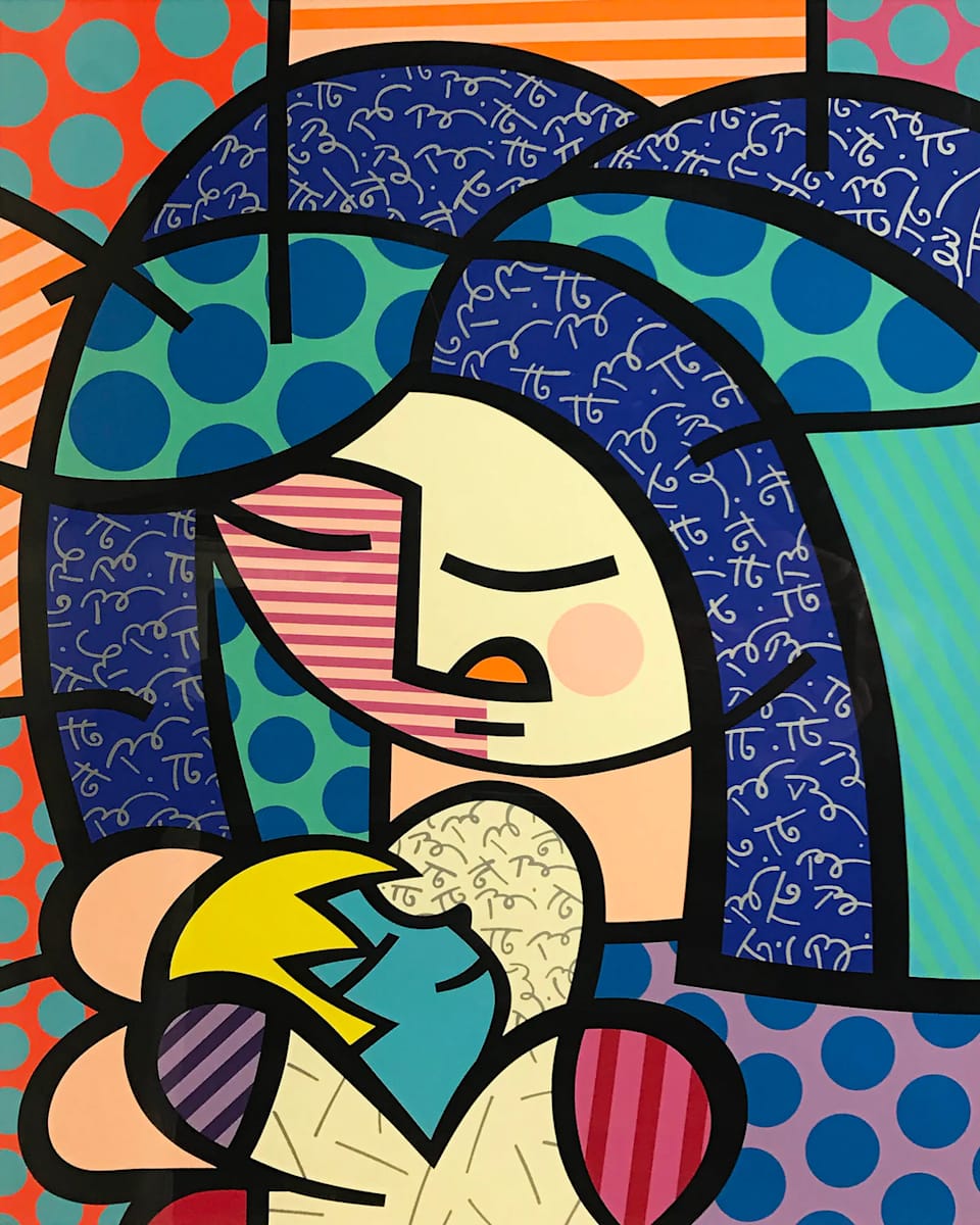 Mother and Child by Romero Britto 