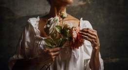 Woman with Flowers by Alanna Airitam 