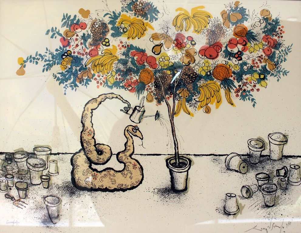 Greenfinger by Ronald Searle, Image 1.