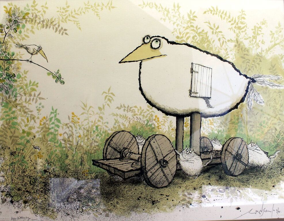 Happy Birthday to You by Ronald Searle 