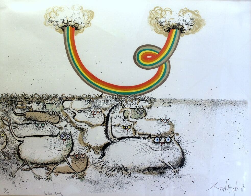 The Long March by Ronald Searle, Image 1.