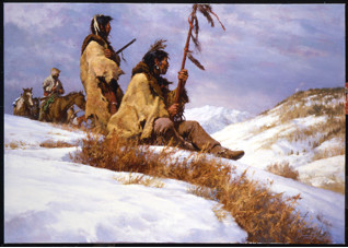 Signals in the Wind by Howard Terpning 