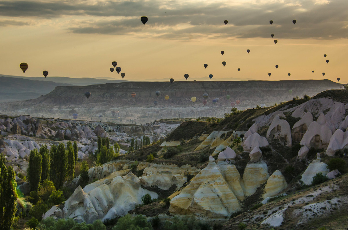 Balloons over Cappadocia, Turkey by Ed Warner 