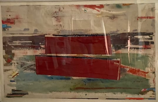 Two Red Bars by Marvin Lowe, Image 2.