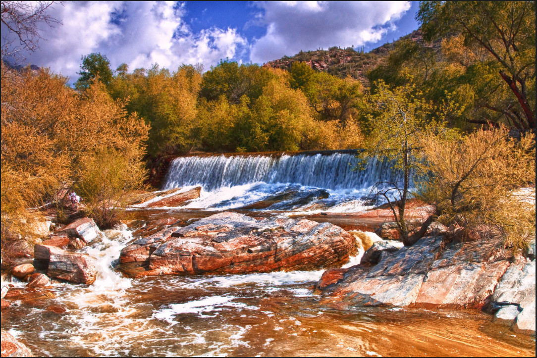 Sabino Canyon Falls by Steve Dell 
