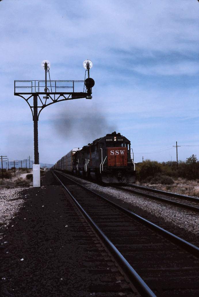 Eastbound Southern Pacific Leaving Tucson by Neal Lutyens 