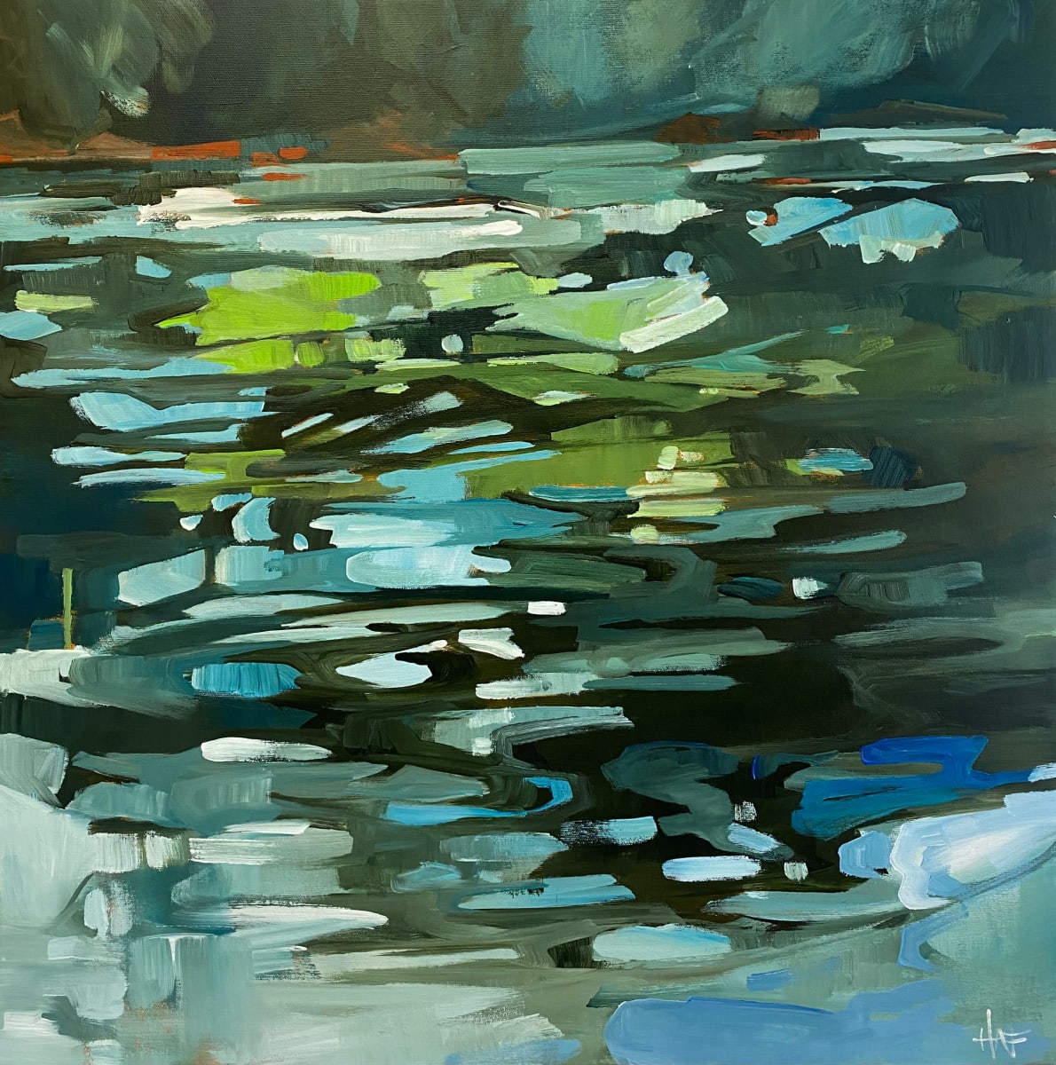 Creek Reflections 1 by Holly Ann Friesen 