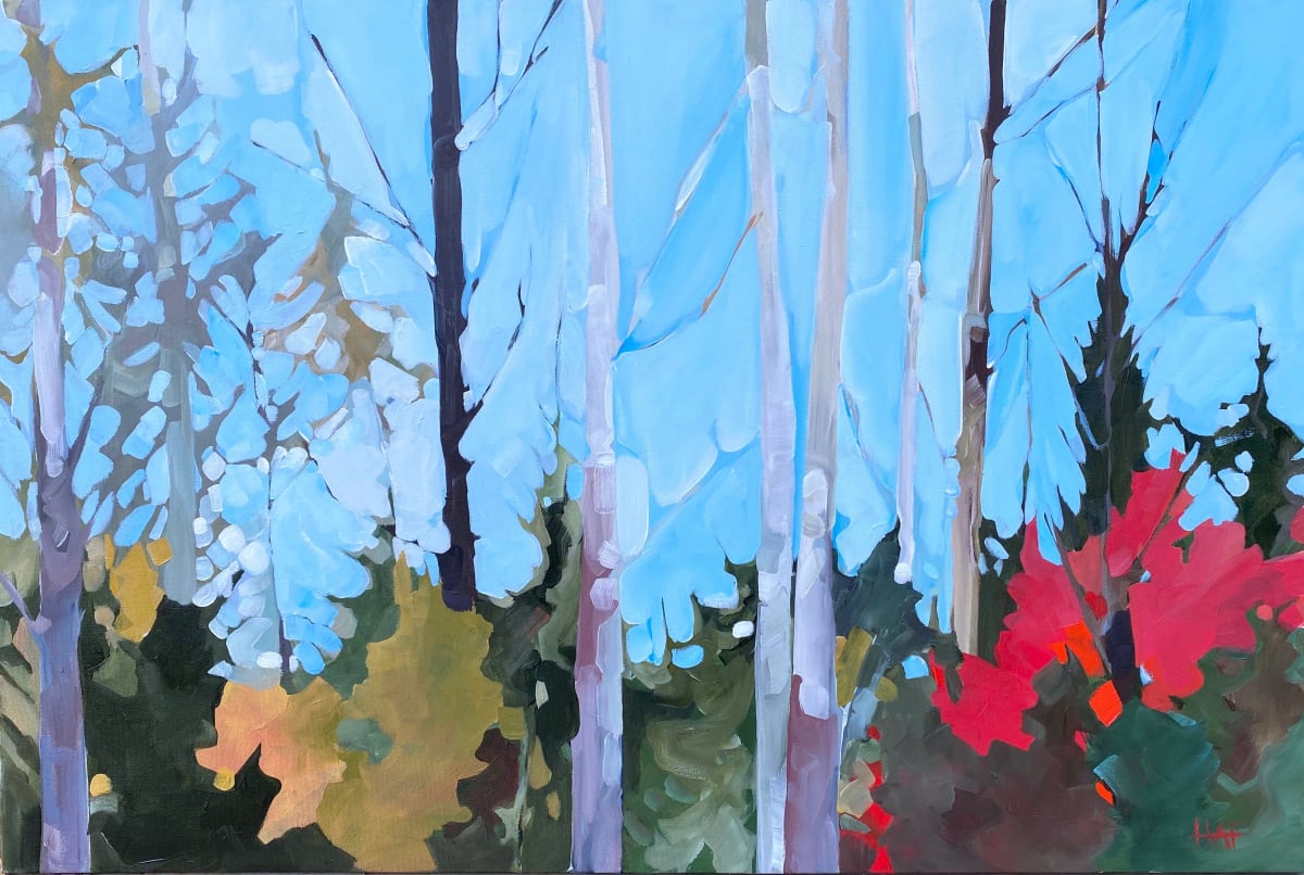 Blue Boreal Skies by Holly Ann Friesen 