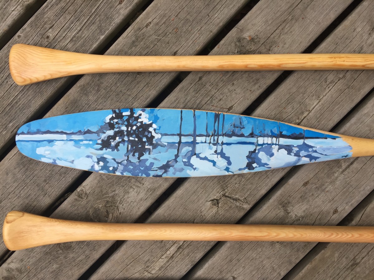 Winter Paddle by Holly Ann Friesen 