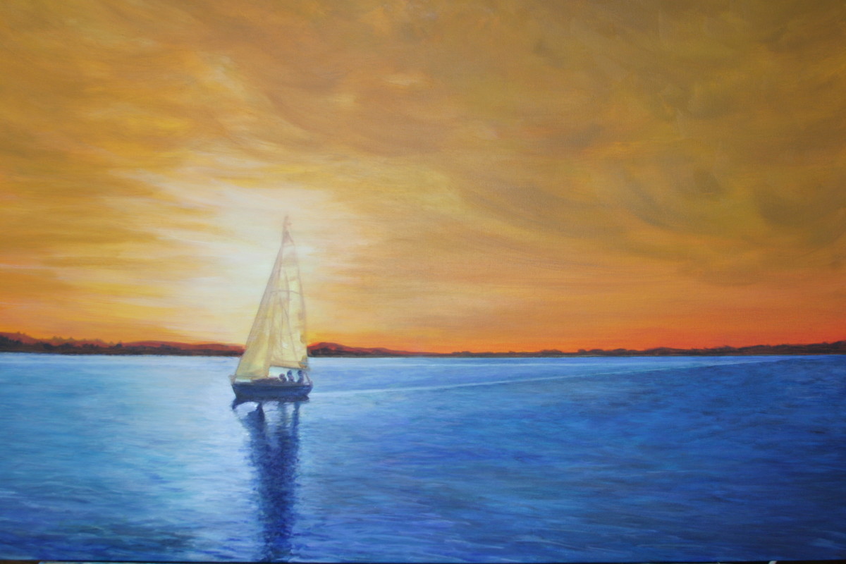 Gilded Sky Sailing by Jill Cooper 