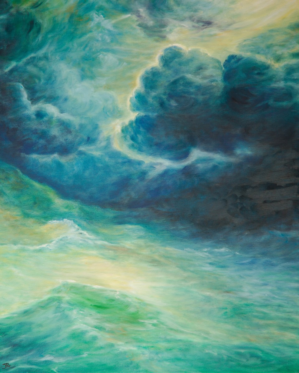 Stormy Maritime Mint by Jill Cooper 