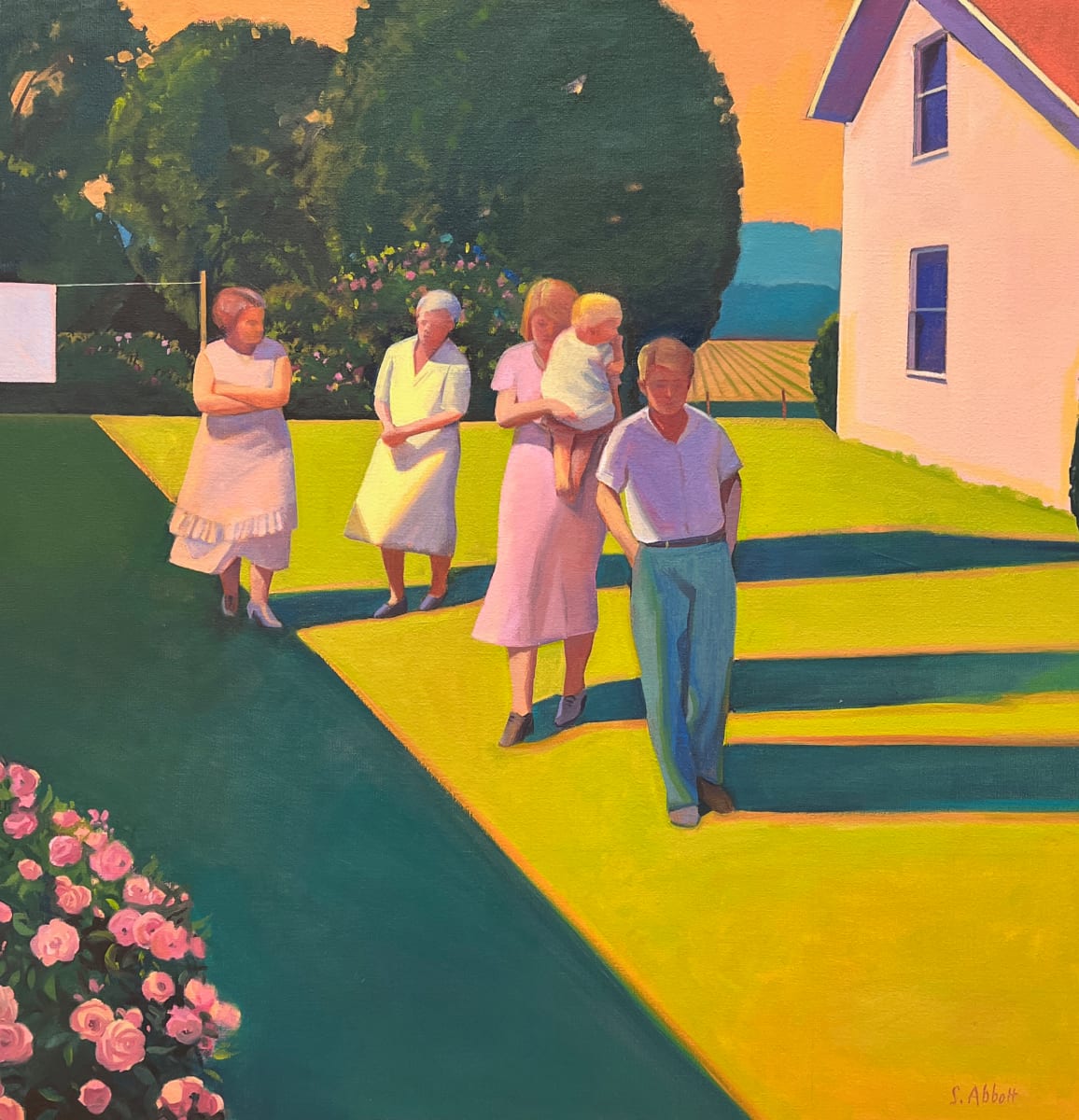 Four Generations in Late Summer by Susan Abbott 