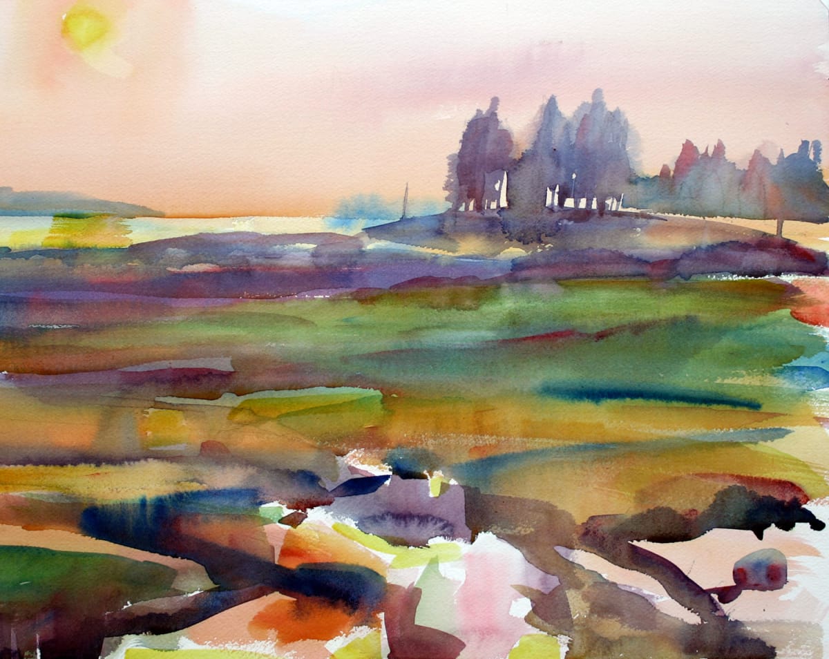 "Island Marsh at Sunset" 