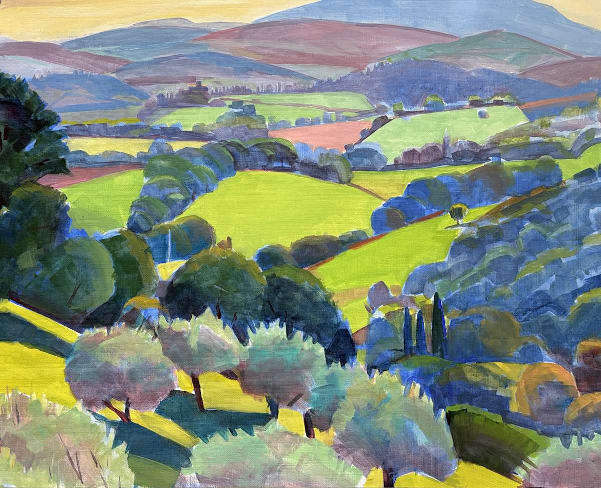 "Big Vista, Umbria" by Susan Abbott 
