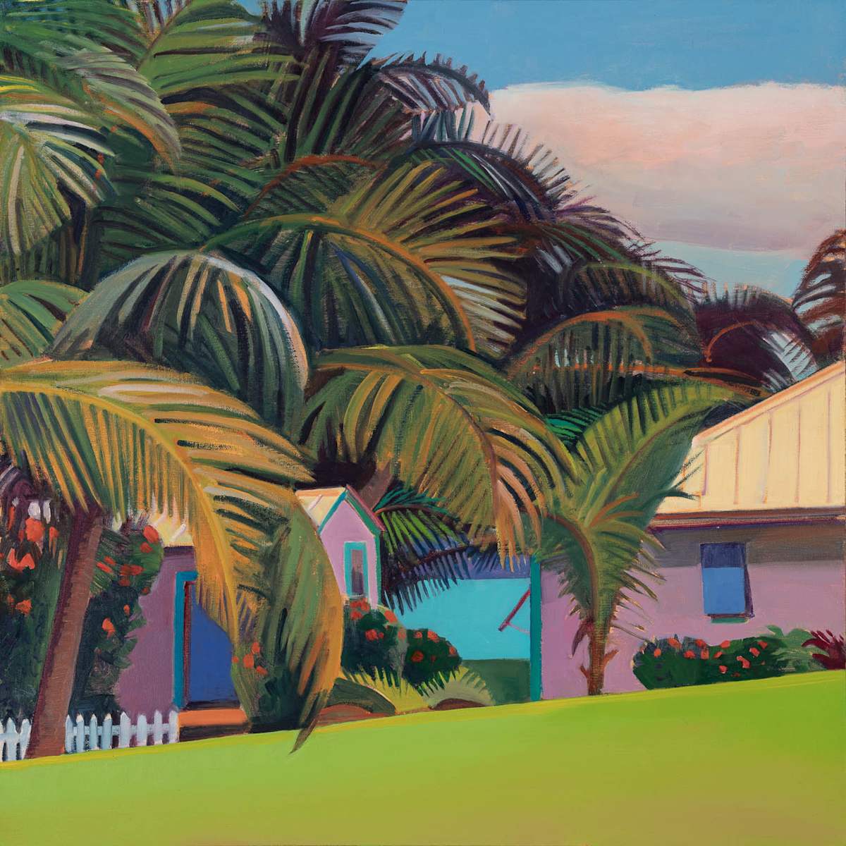 "Cabanas under Palms" by Susan Abbott 