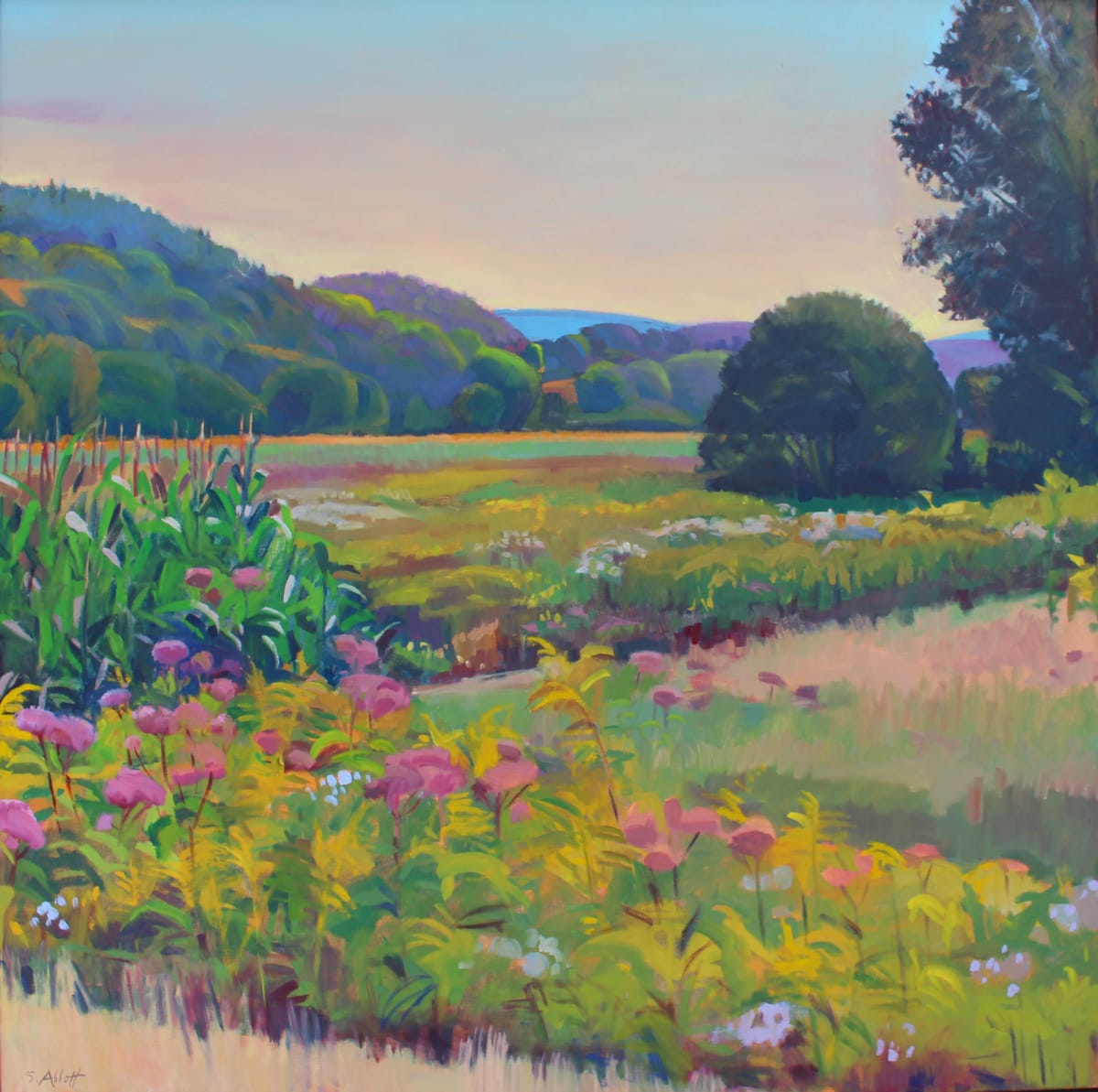 "Edge of the Field, Dusk" by Susan Abbott 