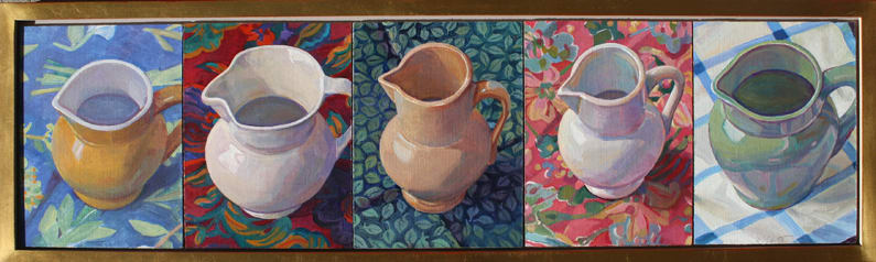 "Five Pitchers from Provence" by Susan Abbott 