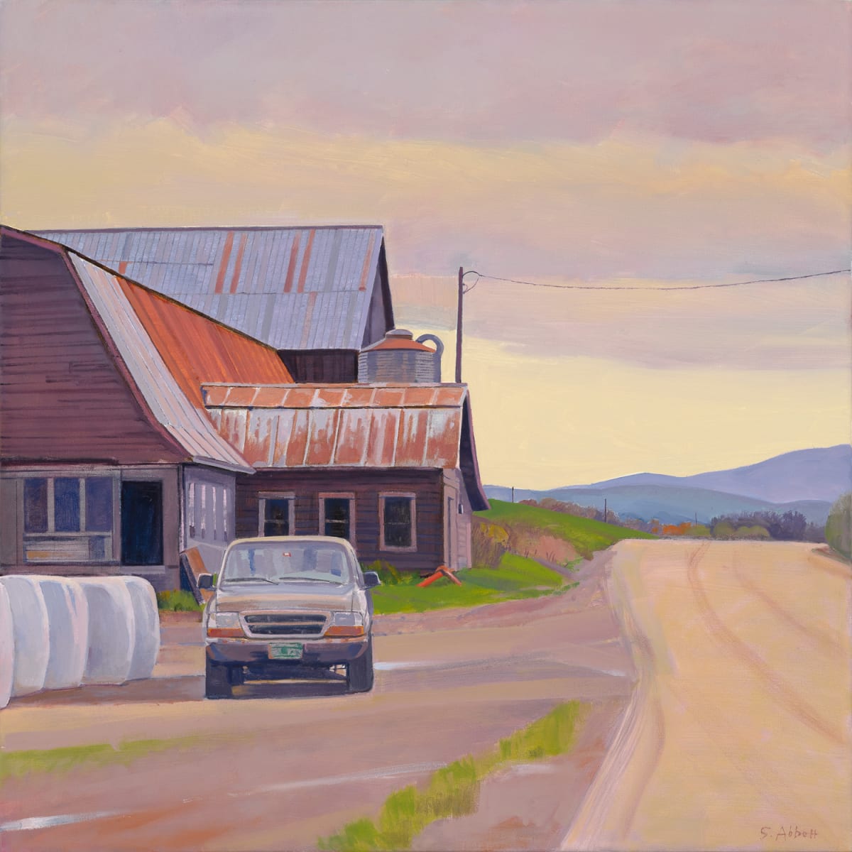 "Newton Farm, Early Spring" by Susan Abbott 