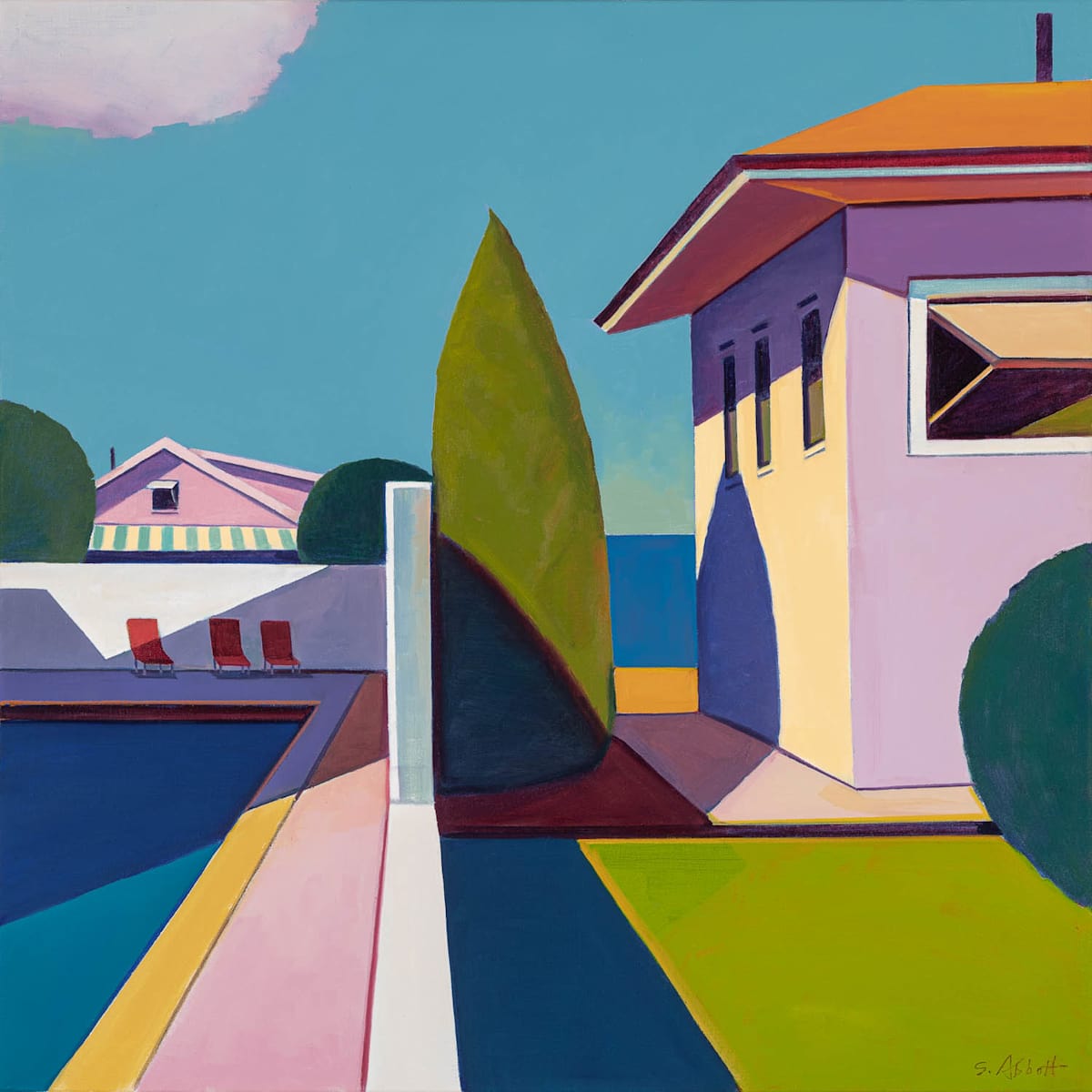 "Beach and Pool" by Susan Abbott 