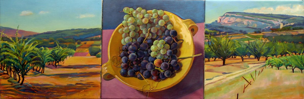 "Vineyards and Grapes" by Susan Abbott 