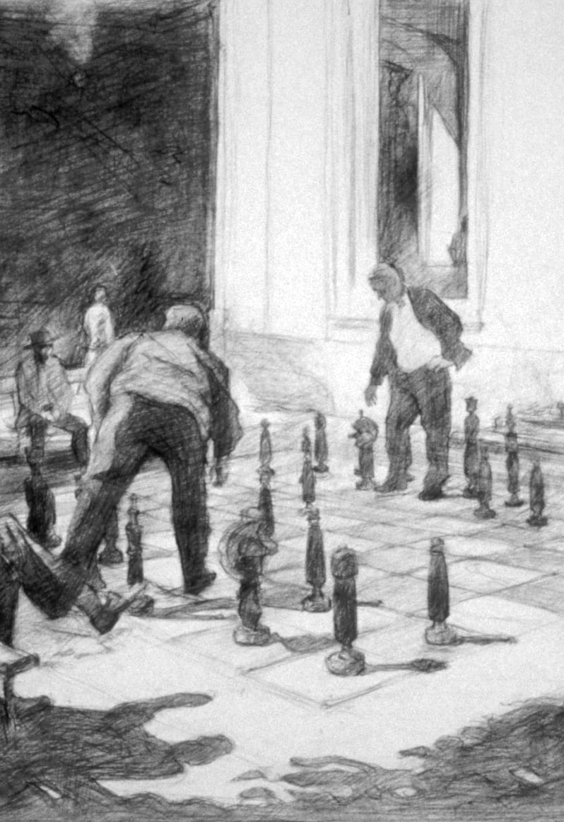 "the Chess Players" by Matthew Davey, Image 3.