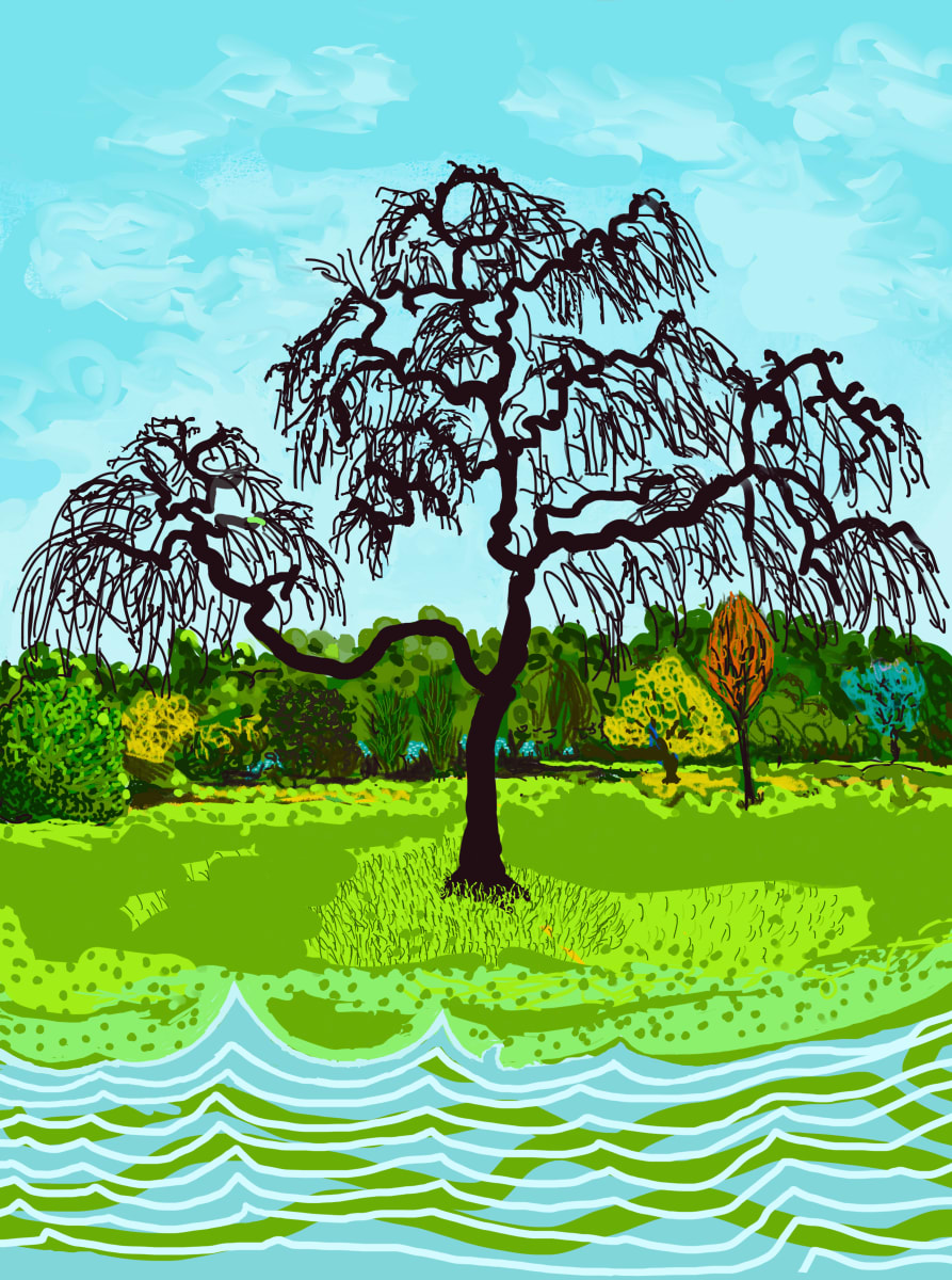 Maxwell Park  Image: This painting expresses the simple pleasure of a walk in the park.