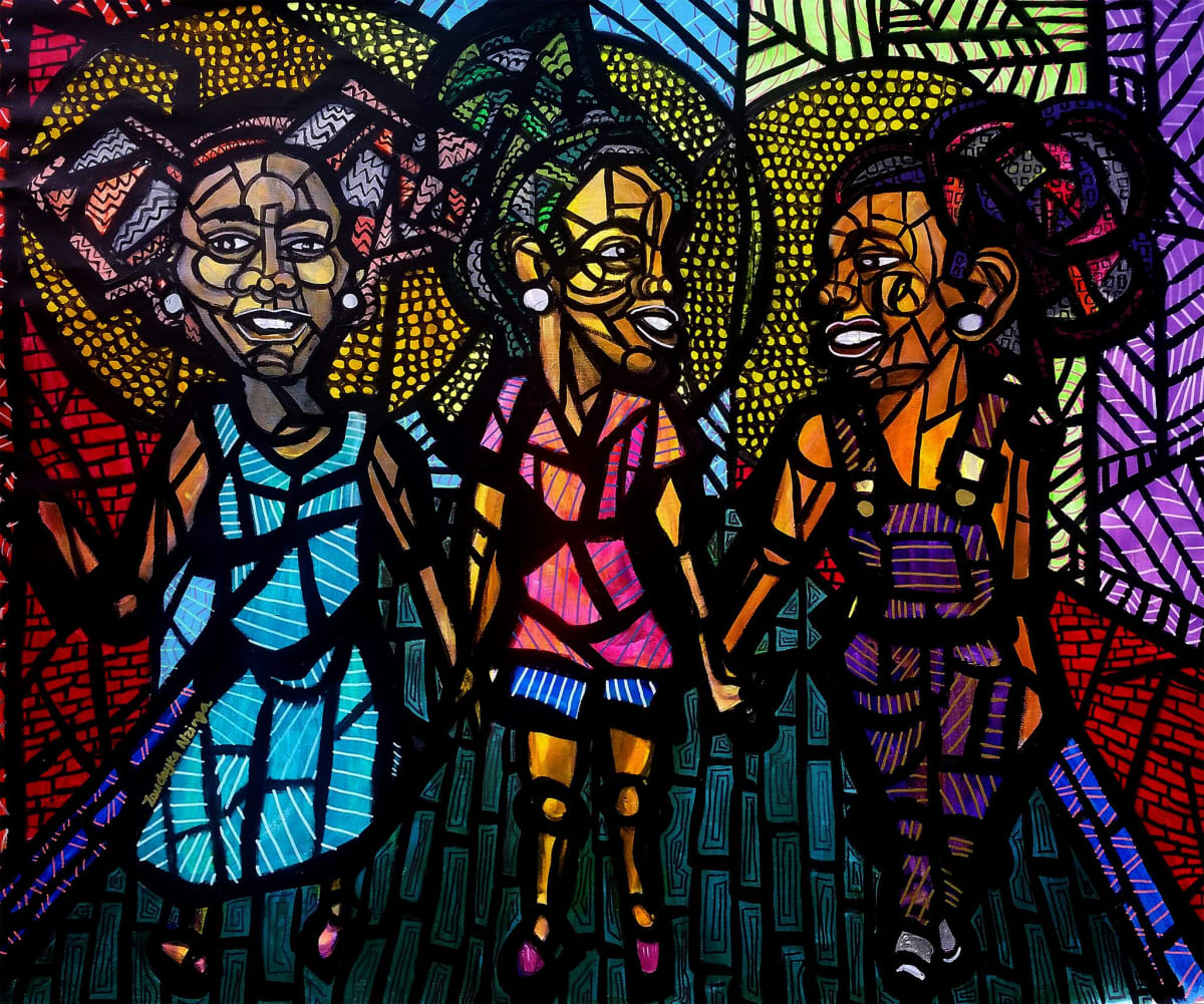 3 Little Girls by Zsudayka Nzinga 
