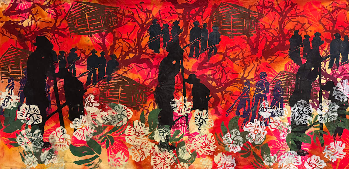 Orange Moon Cotton Root Bark by Zsudayka Nzinga, Image 1.