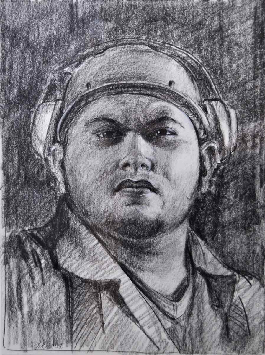 Untitled Sketch Portrait 1 by Daniel Cromer, Image 1.