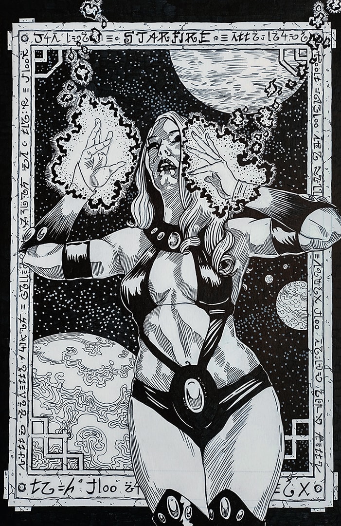 Zoom Figure Drawing #144 - Ms. Margaret Jean as Starfire by Robert Bean 