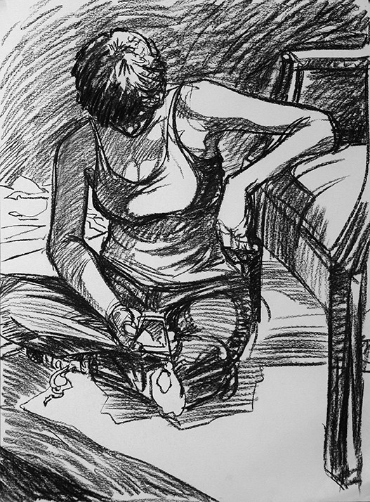 Drop-In Figure Drawing #8 by Robert Bean 