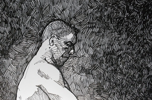 Drop-In Figure Drawing #28 by Robert Bean 