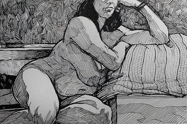Drop-In Figure Drawing #31 by Robert Bean, Image 1.