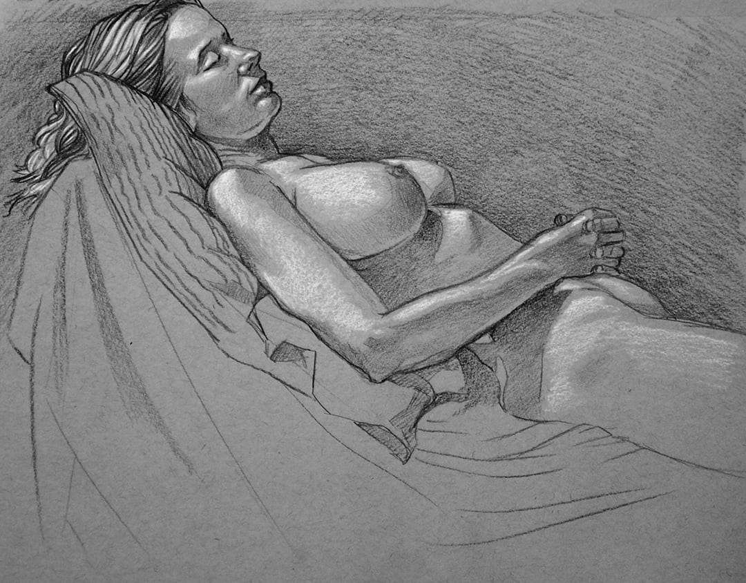 Drop-In Figure Drawing #44 (Kristy), Image 1.