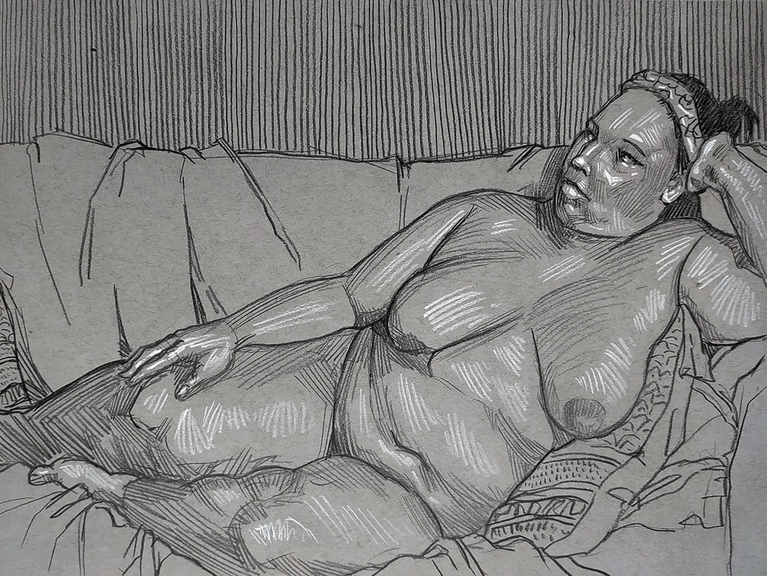 Zoom Figure Drawing #137 - Jo'Lisa by Robert Bean 