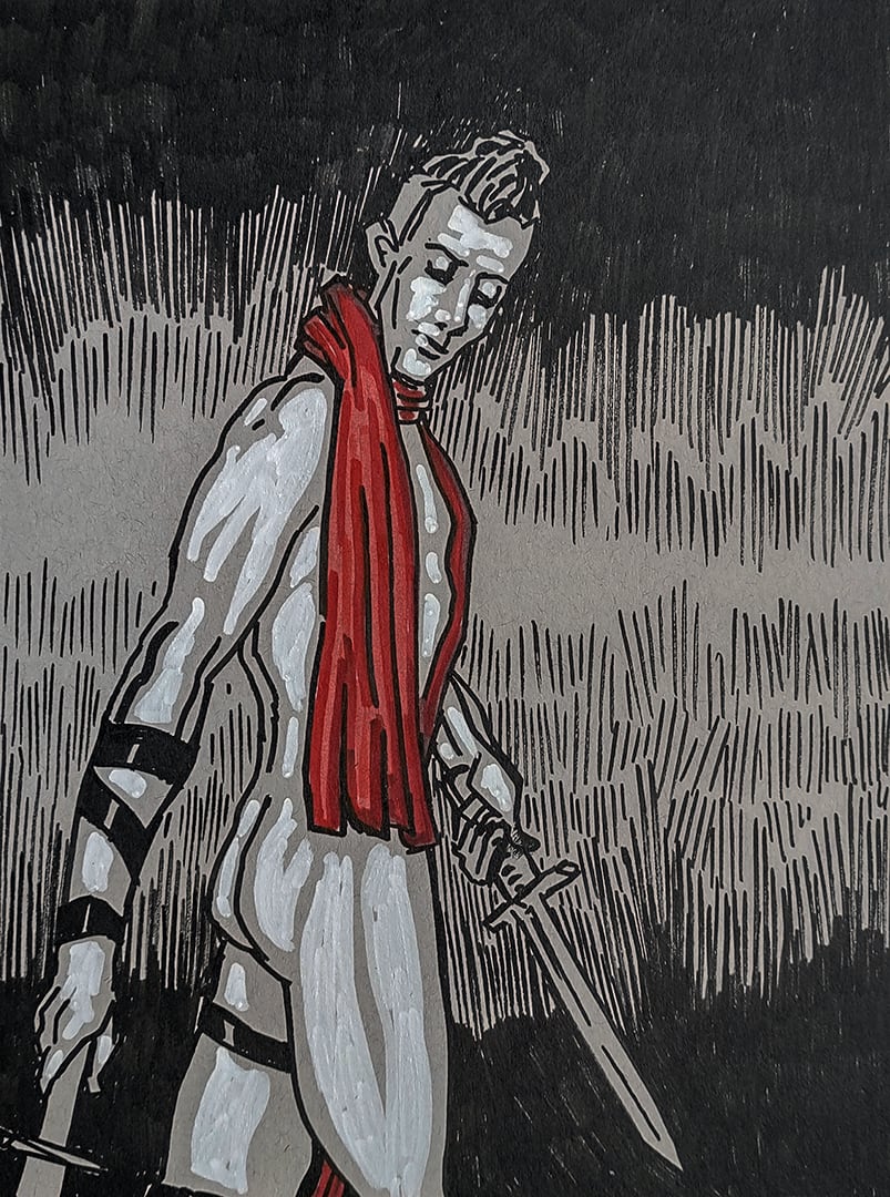 Zoom Figure Drawing #138 - Aleksander, Image 1.