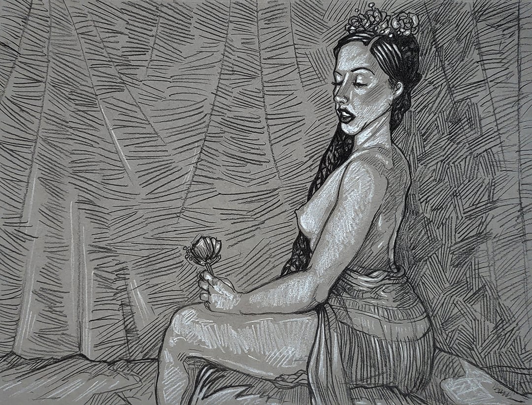 Zoom Figure Drawing #140 - Rebecca, Image 1.