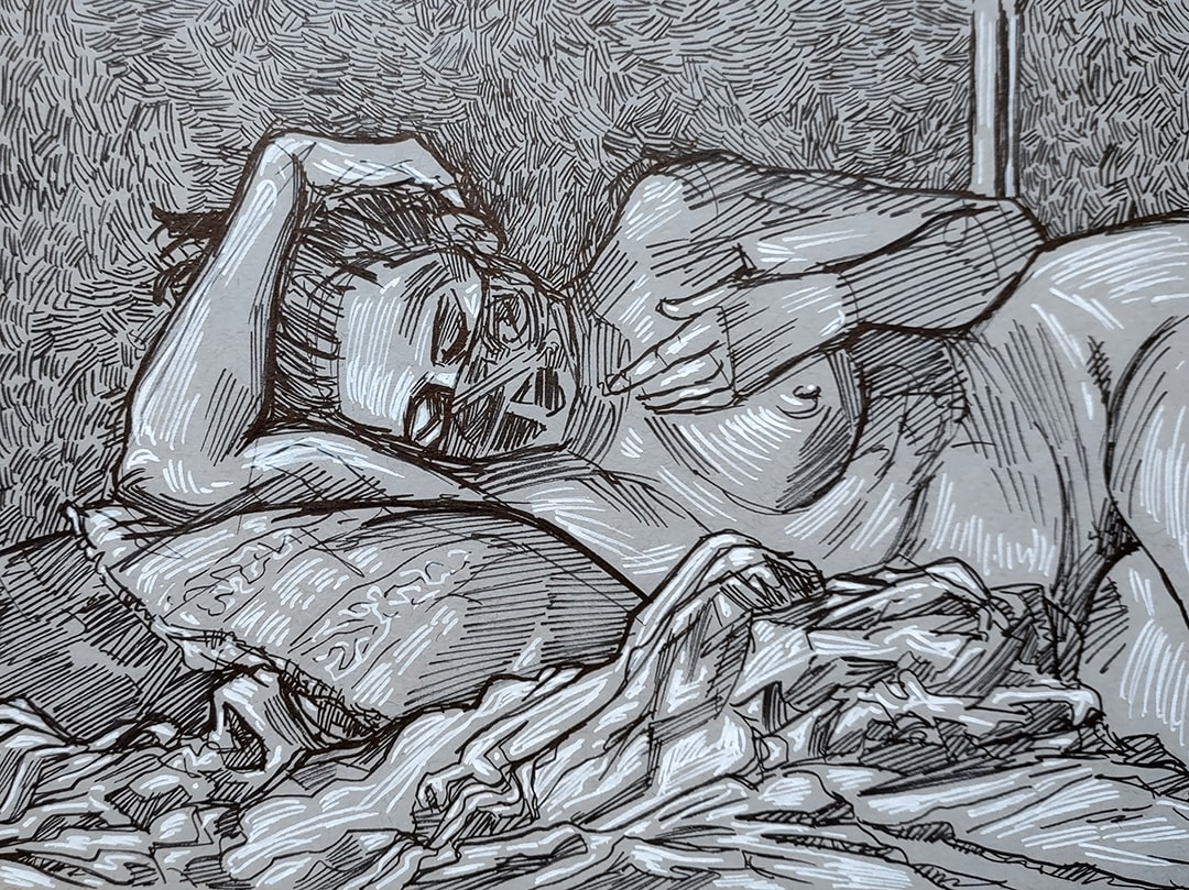 UALR Figure Drawing #11 - Phoebe, Image 1.