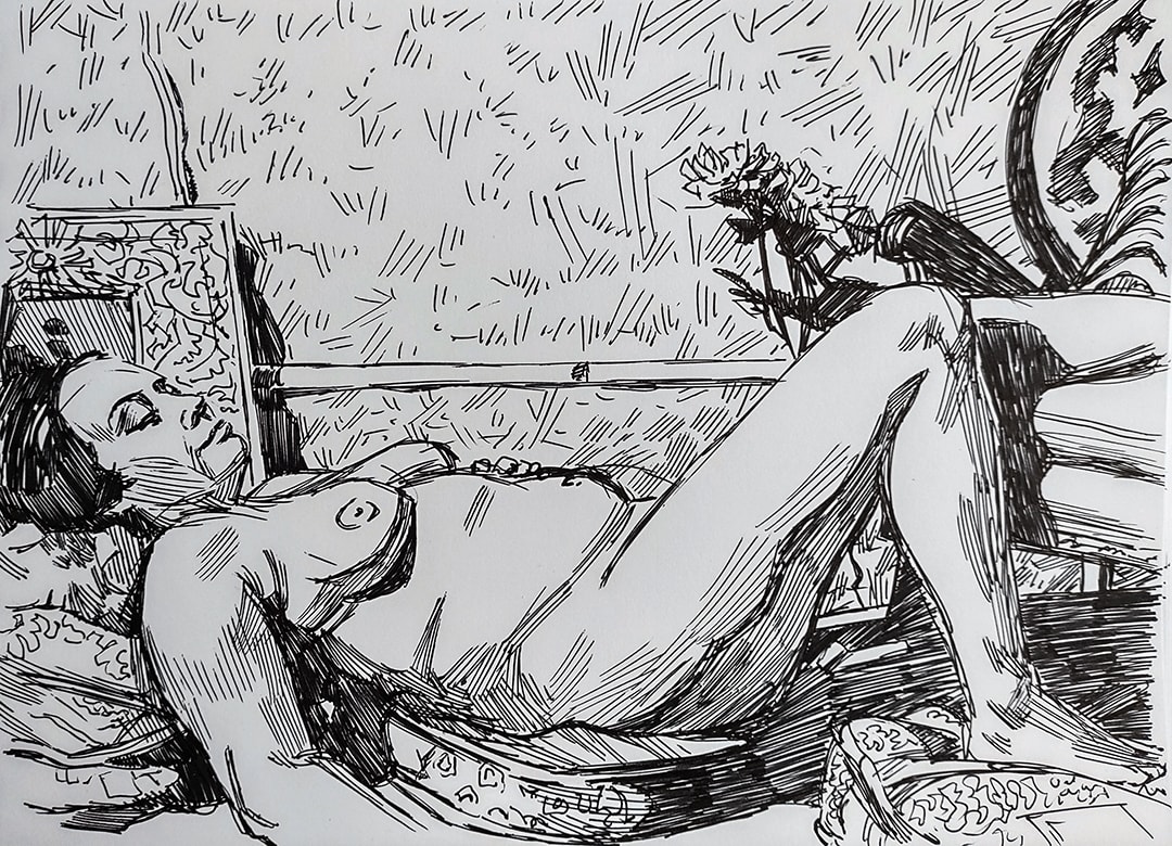 Zoom Figure Drawing #154- Niki 