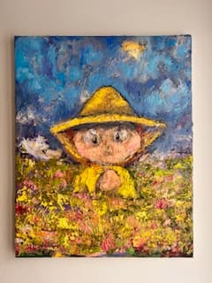 The man with the yellow hat by Vincent Savas 