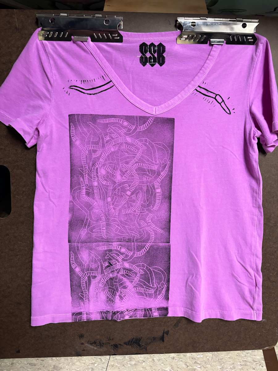 My Worm Shirt Print Example by Stefanie Spivak-Birndorf, Image 1.
