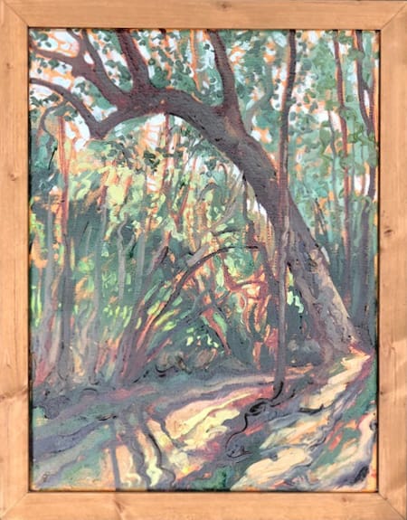En Plein Aire  Image: Painted as a demo during a plein aire class I taught through the Carrboro Art Center.