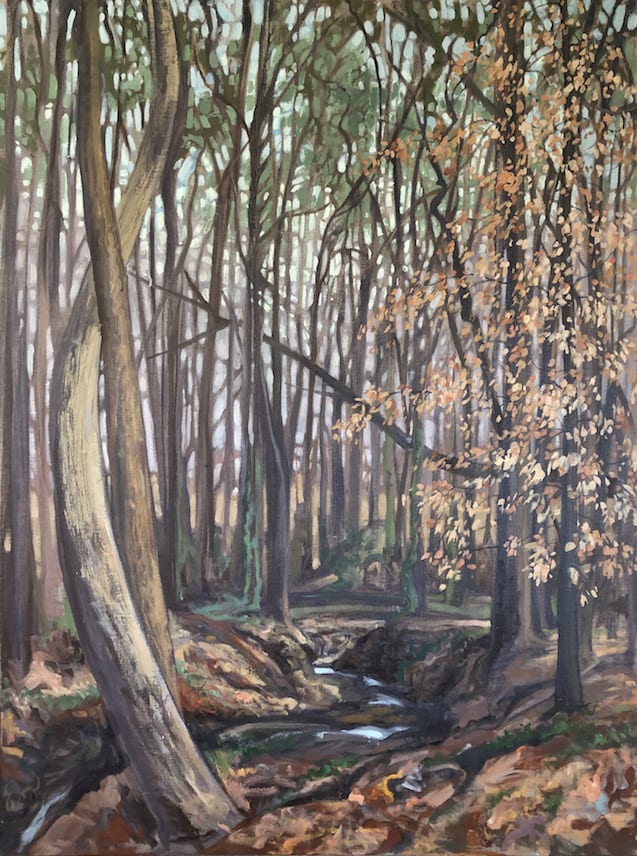 Edge of Burlington Park  Image: Painted over three days on location; then a 4th in the studio.